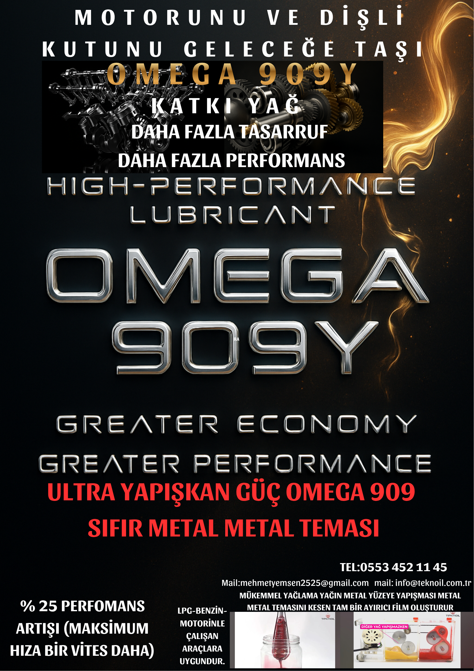 OMEGA 909 - Super Engine Oil Additive