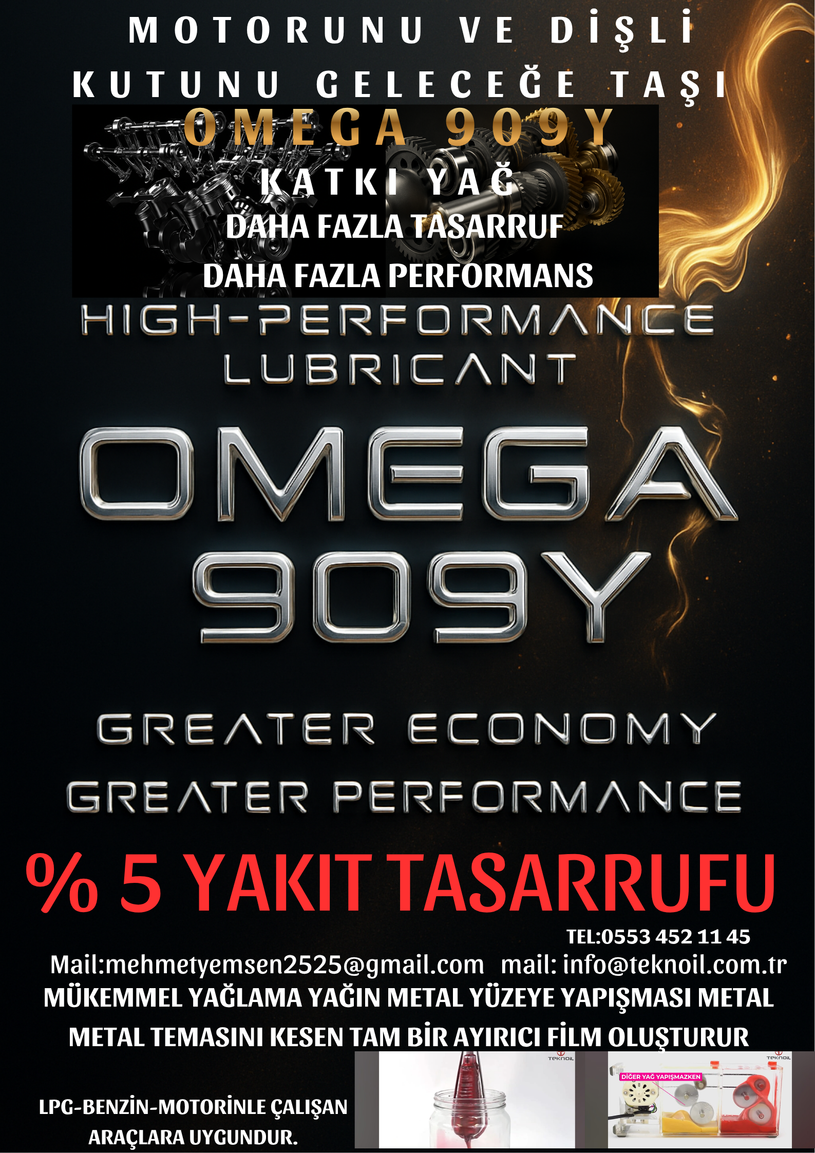 OMEGA 909 - Super Engine Oil Additive